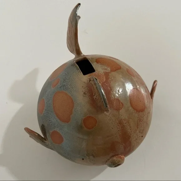 Artisan Fish Bank B Van Soi Handmade Artisan ClayOne of a Kind